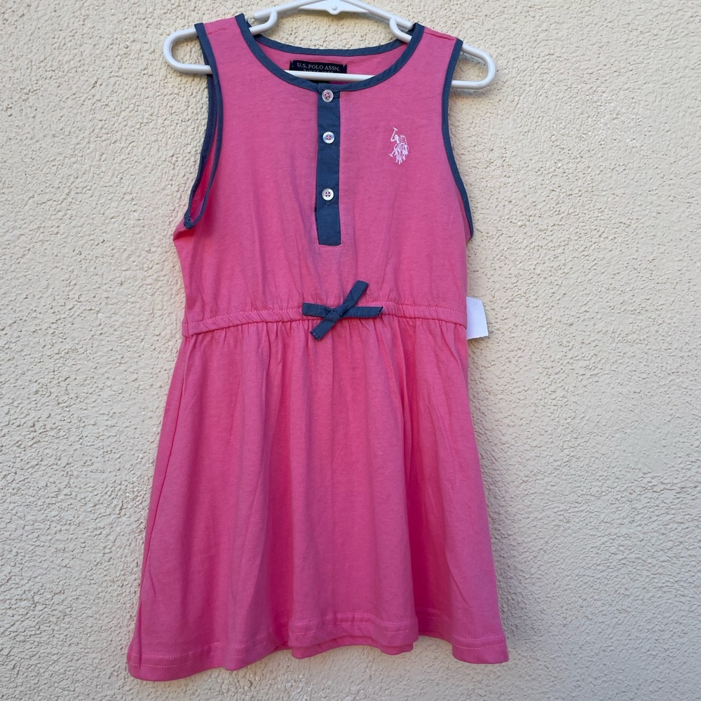 US Polo Assn. Girl Dress color Pink New